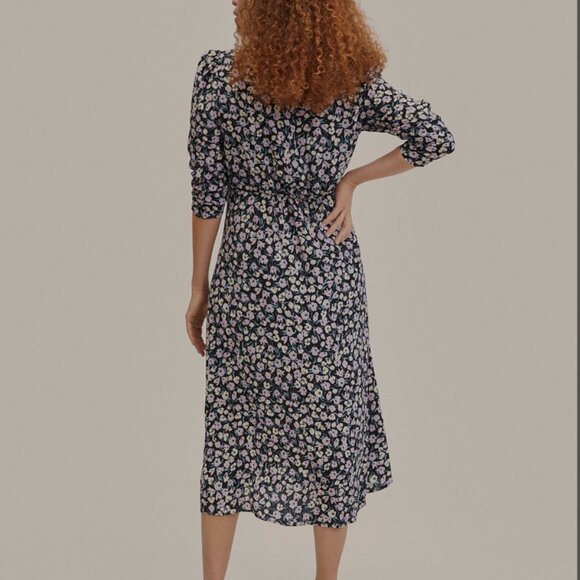 NWT MANGO Floral Print Midi Dress Size S - Picture 5 of 5